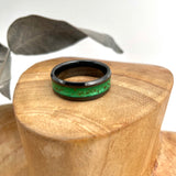 Wide Band Resin Inlay Ring