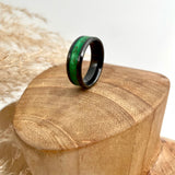 Wide Band Resin Inlay Ring